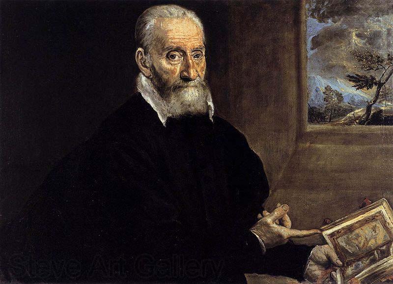 El Greco Portrait of Giorgio Giulio Clovio, the earliest surviving portrait from El Greco Norge oil painting art